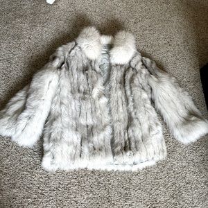 Fox fur coat